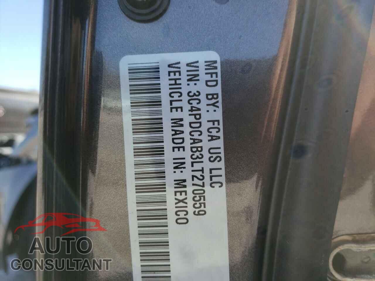 DODGE JOURNEY 2020 - 3C4PDCAB3LT270559