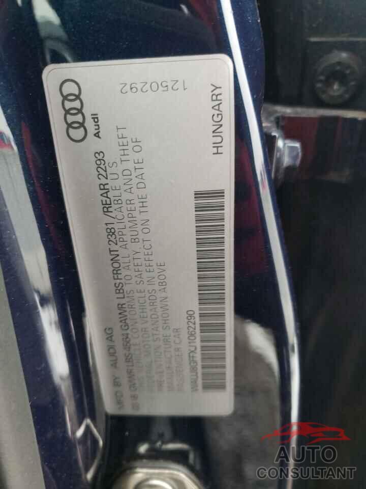 AUDI A3 2018 - WAUJ8GFFXJ1062290