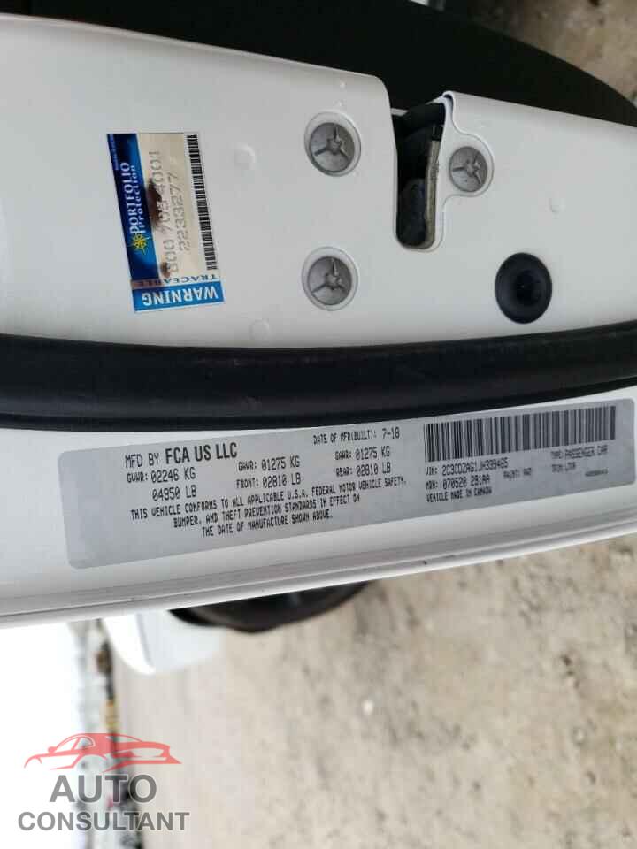 DODGE CHALLENGER 2018 - 2C3CDZAG1JH339465