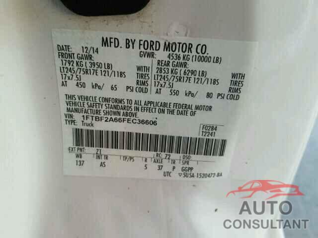 FORD F250 2015 - 1N6AD0FV4GN755173