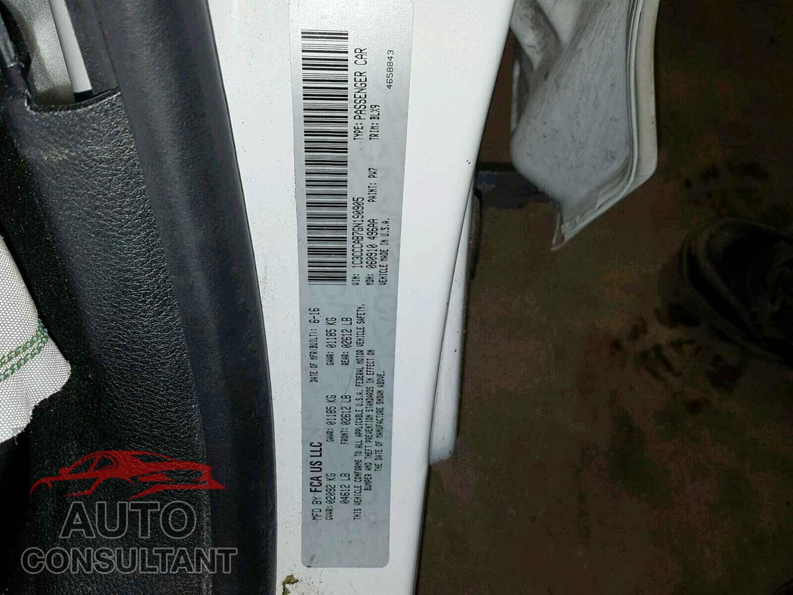 CHRYSLER 200 2016 - 1C3CCCAB7GN190905