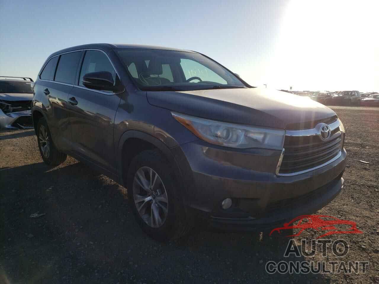 TOYOTA HIGHLANDER 2016 - 5TDZKRFHXGS123167