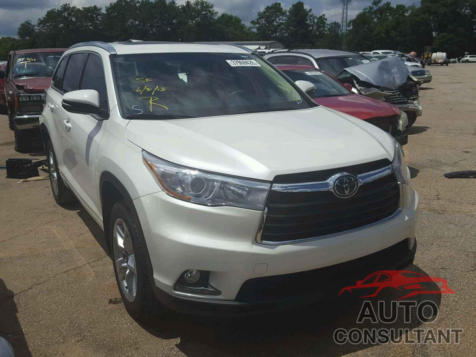 TOYOTA HIGHLANDER 2015 - 5TDDKRFH5FS152343