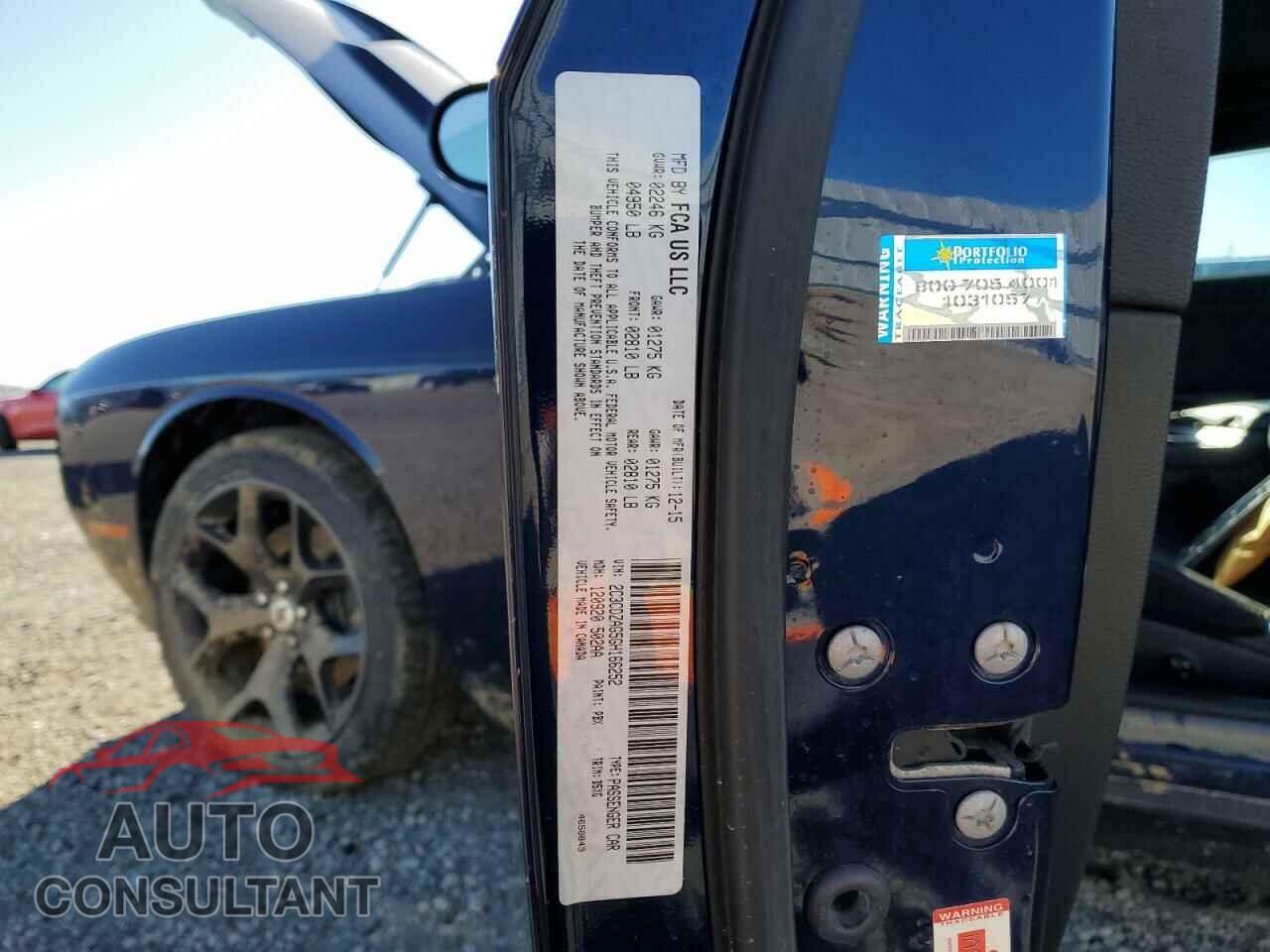 DODGE CHALLENGER 2016 - 2C3CDZAG5GH166252