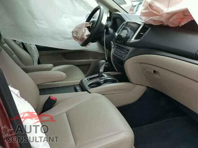 HONDA RIDGELINE 2017 - 5FPYK3F62HB012696