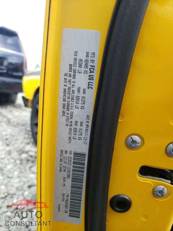 DODGE CHALLENGER 2018 - 2C3CDZFJ3JH219901