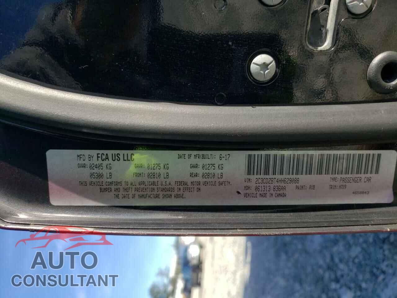 DODGE CHALLENGER 2017 - 2C3CDZBT4HH629088