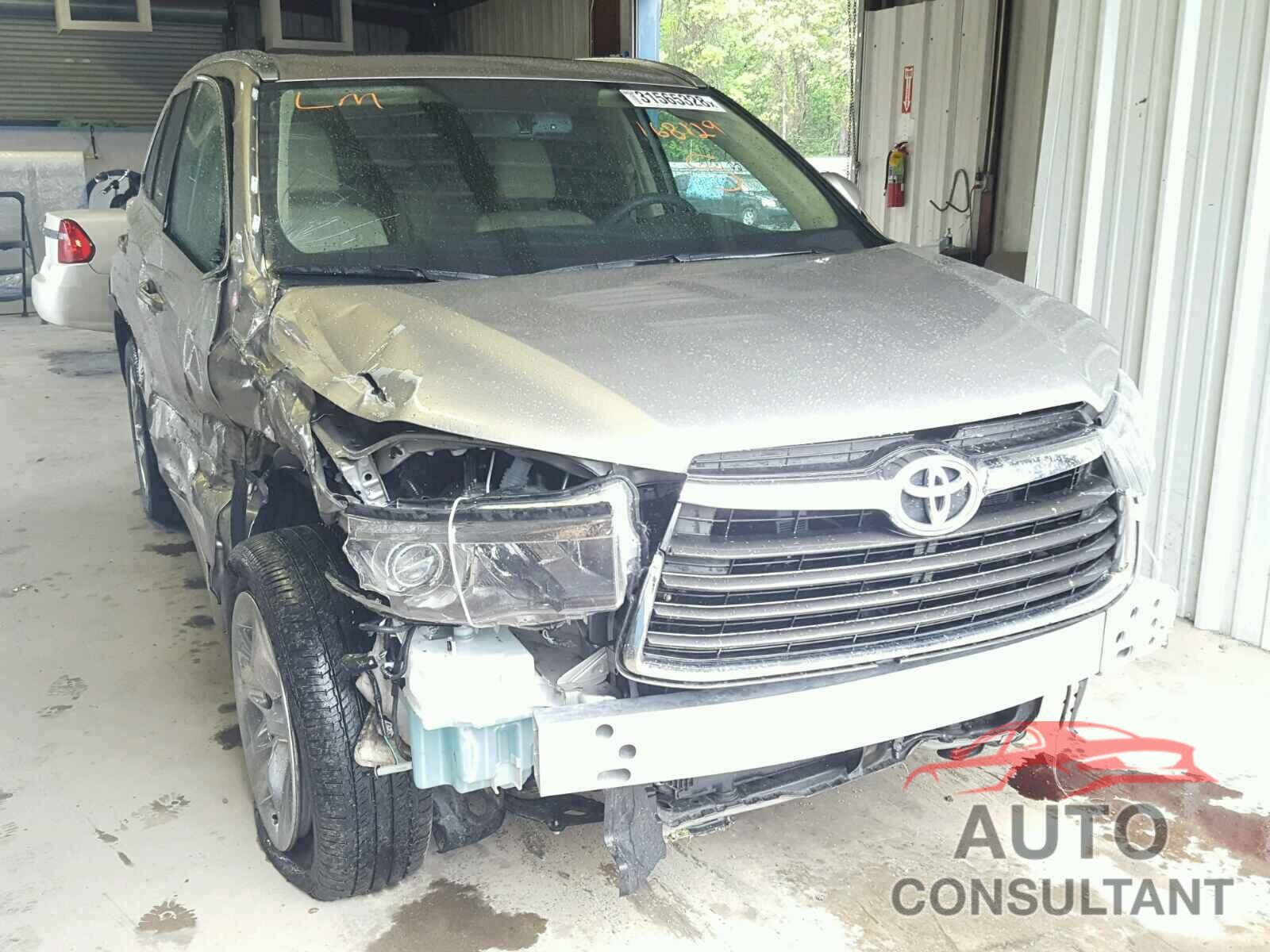 TOYOTA HIGHLANDER 2016 - 5TDYKRFH2GS168129