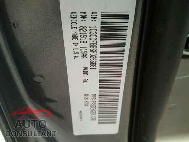 DODGE DART 2015 - 1C3CDFBB6FD266681