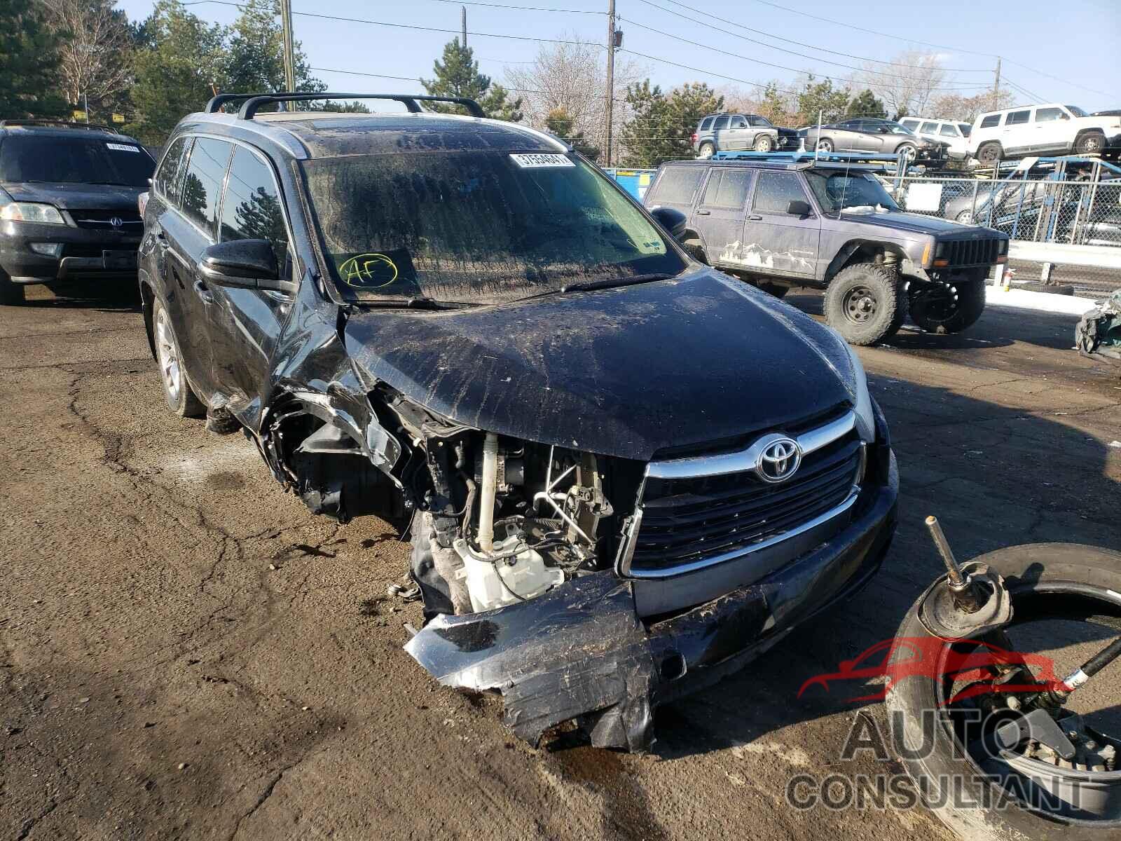 TOYOTA HIGHLANDER 2016 - 5TDDKRFH1GS337846