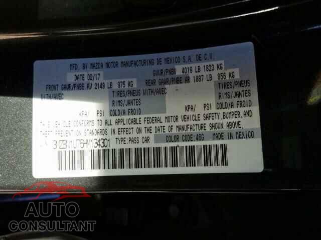 MAZDA 3 2017 - 3MZBN1U76HM134301