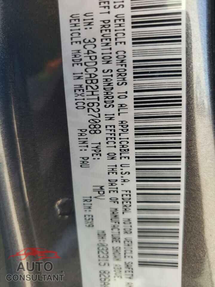 DODGE JOURNEY 2017 - 3C4PDCAB2HT627088