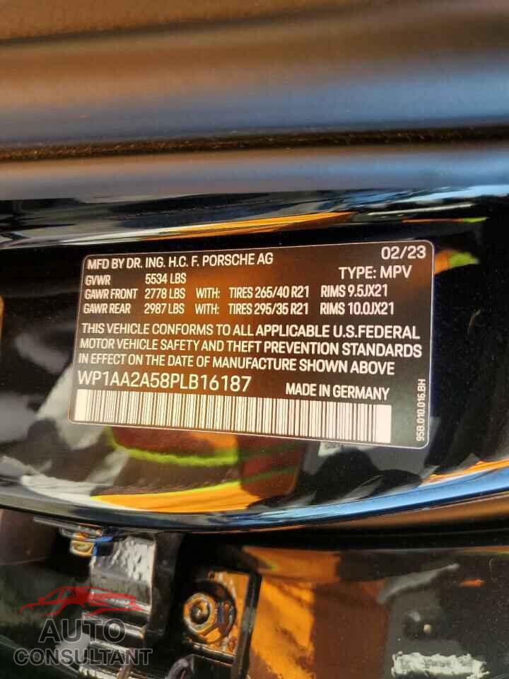 PORSCHE MACAN BASE 2023 - WP1AA2A58PLB16187