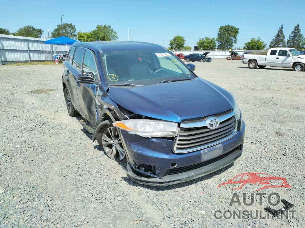 TOYOTA HIGHLANDER 2016 - 5TDJKRFH8GS311425