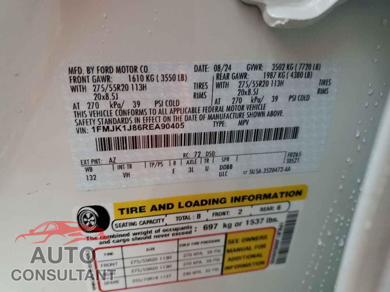 FORD EXPEDITION 2024 - 1FMJK1J86REA90405