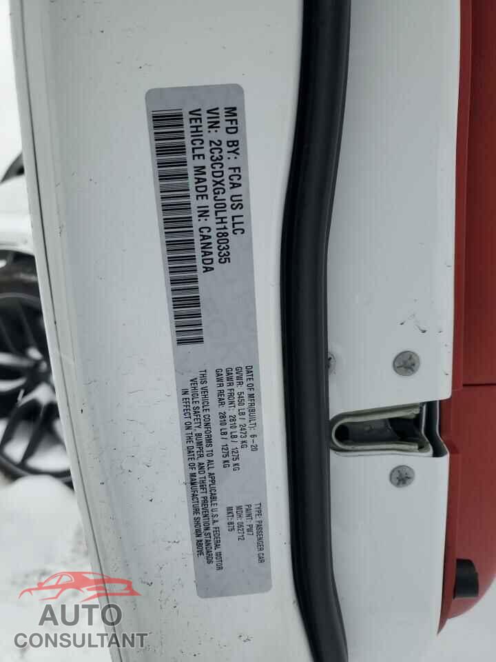 DODGE CHARGER 2020 - 2C3CDXGJ0LH180335