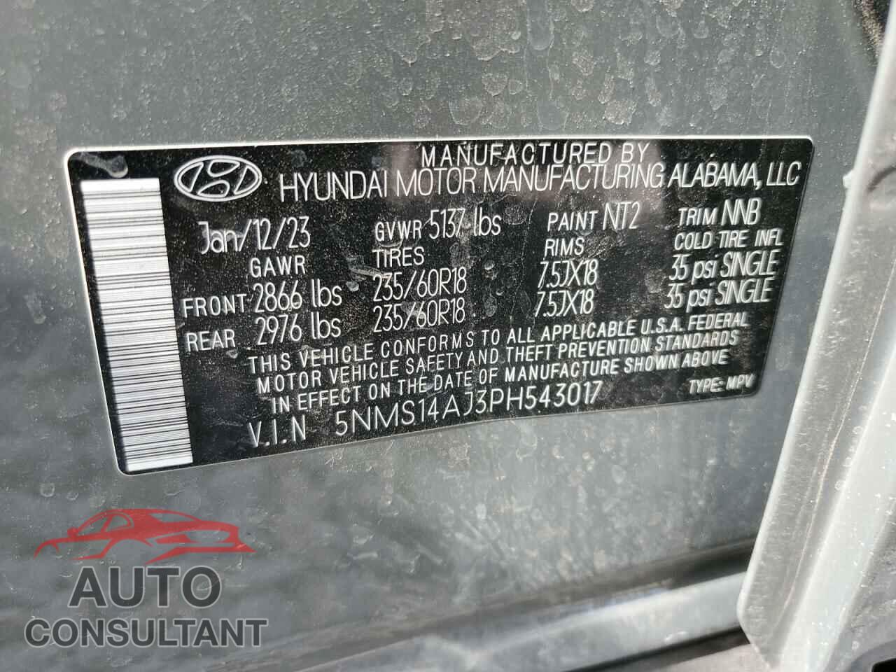 HYUNDAI SANTA FE 2023 - 5NMS14AJ3PH543017