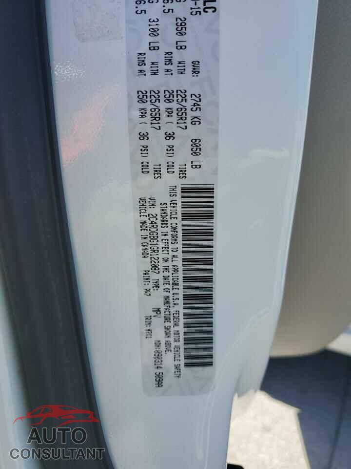 DODGE CARAVAN 2016 - 2C4RDGBG1GR122087