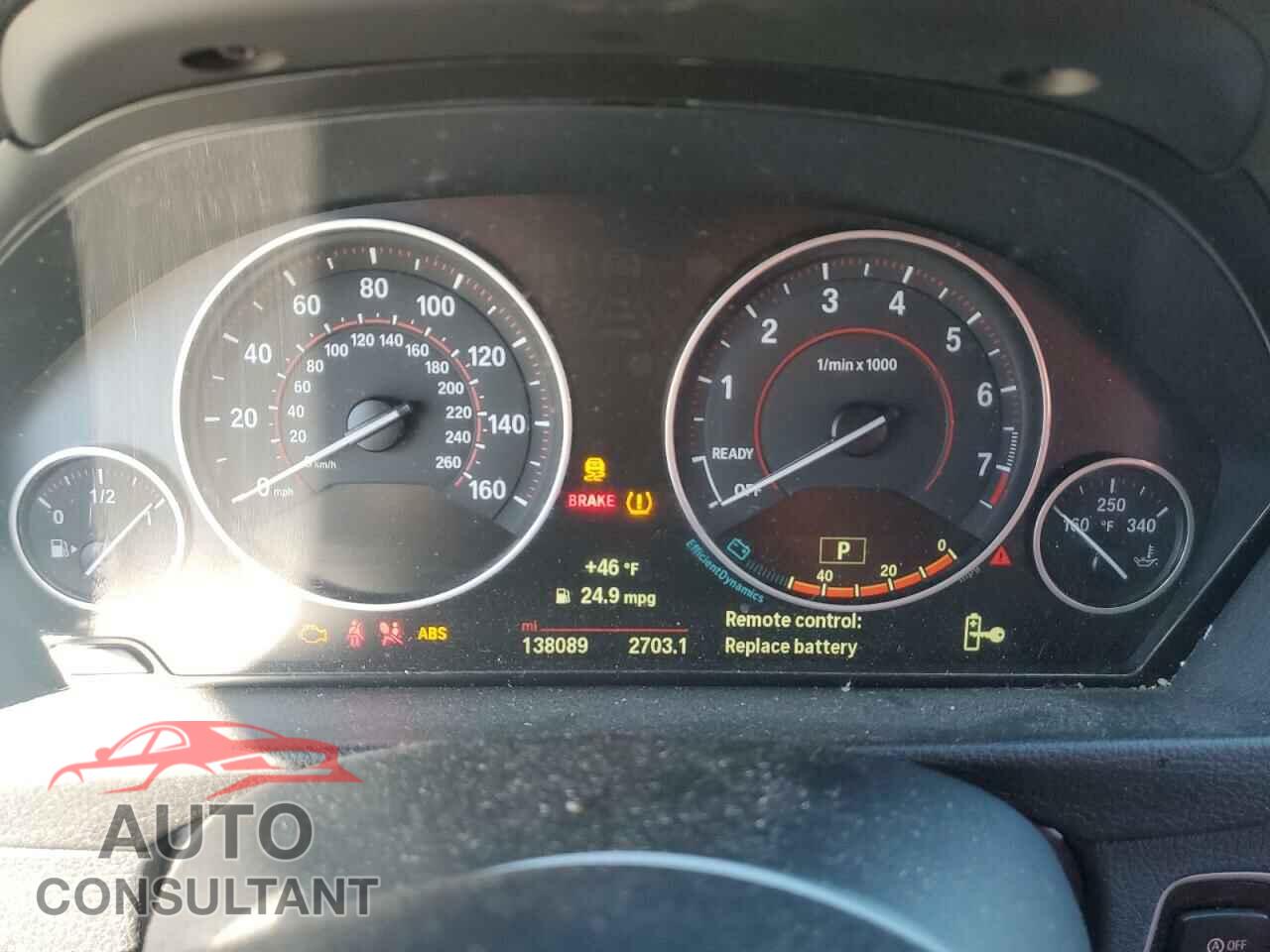 BMW 3 SERIES 2015 - WBA3C1C56FK122244
