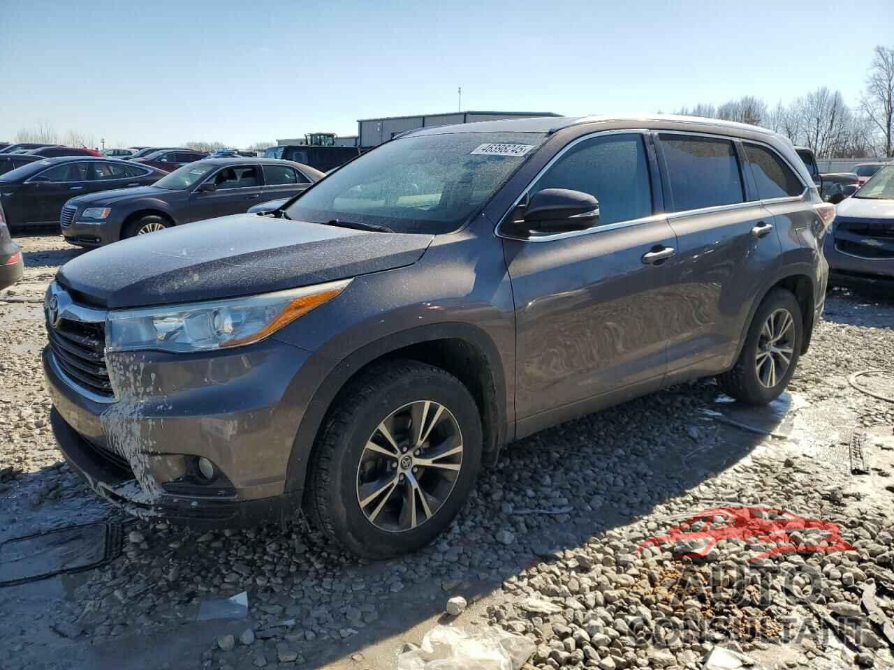 TOYOTA HIGHLANDER 2016 - 5TDJKRFHXGS241085