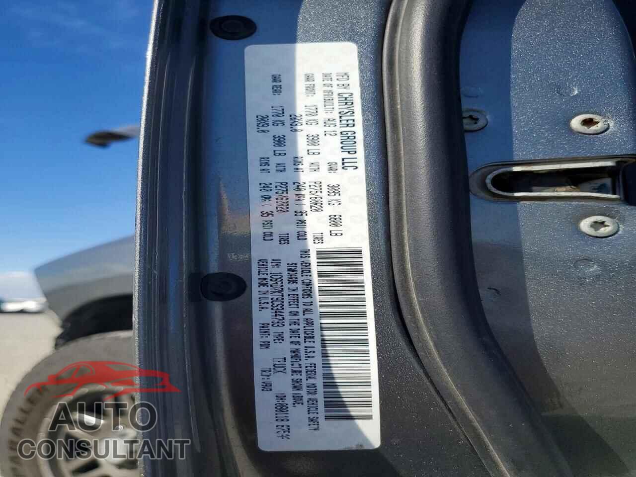 DODGE RAM 1500 2012 - 1C6RD7KT9CS344793