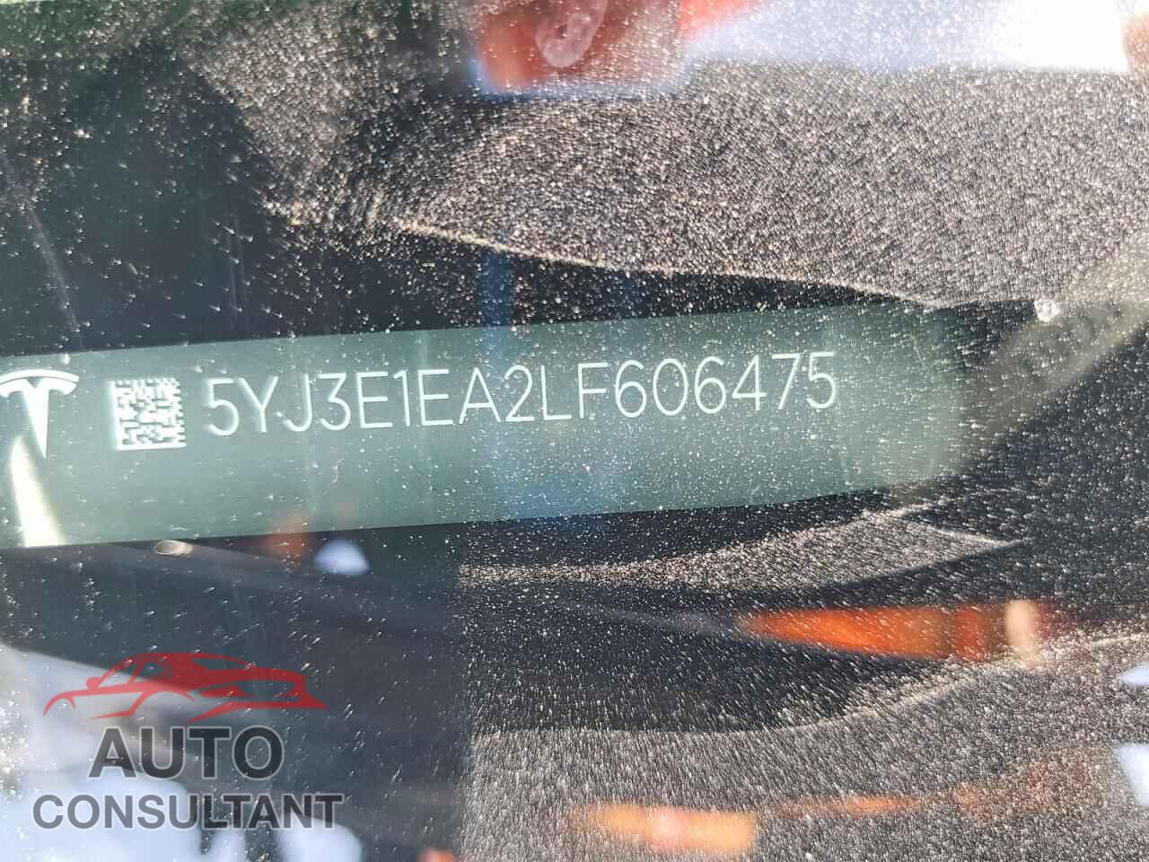 TESLA MODEL 3 2020 - 5YJ3E1EA2LF606475