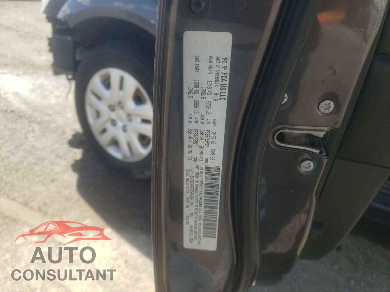 DODGE JOURNEY 2017 - 3C4PDCAB7HT504239