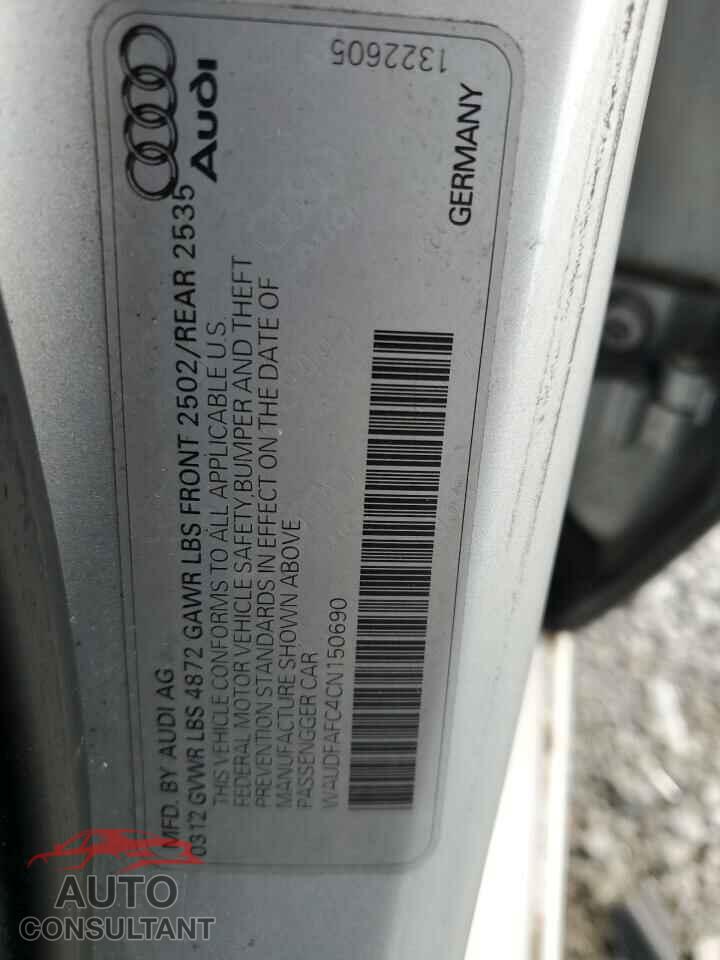 AUDI A6 2012 - WAUDFAFC4CN150690