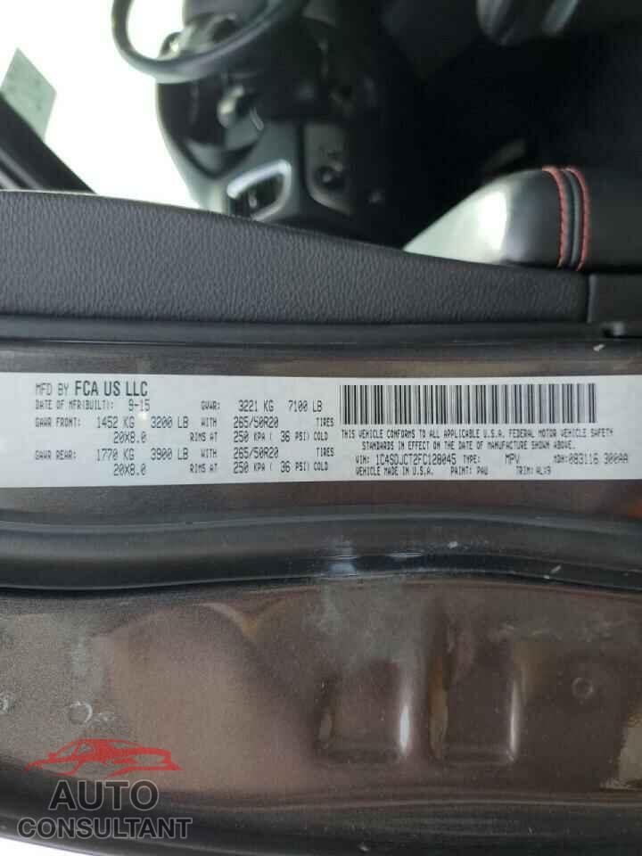 DODGE DURANGO 2015 - 1C4SDJCT2FC128045