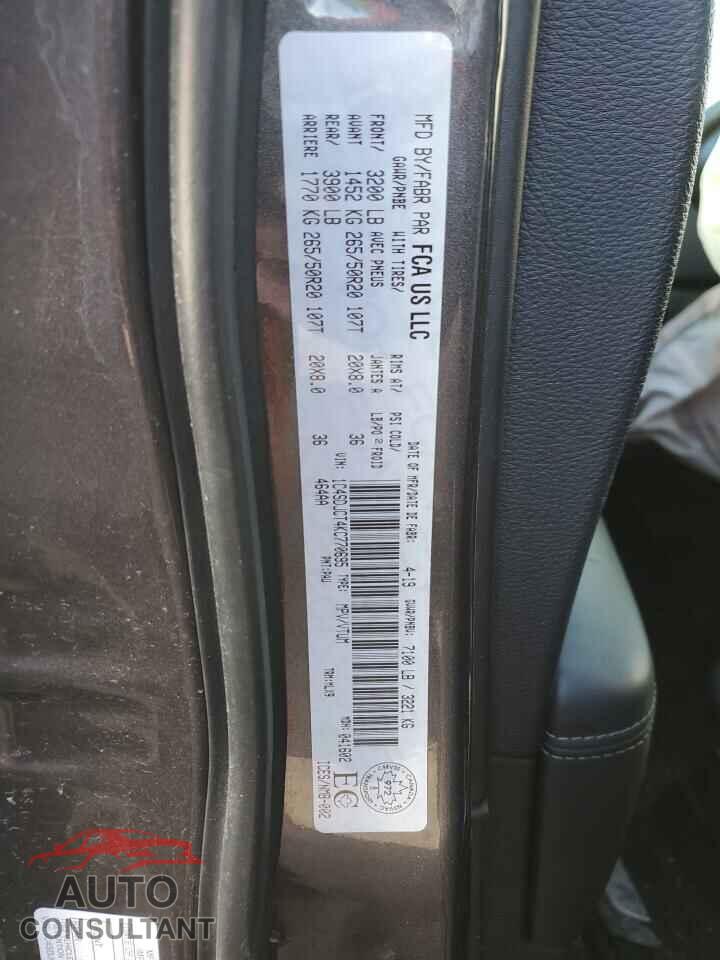DODGE DURANGO 2019 - 1C4SDJCT4KC770695