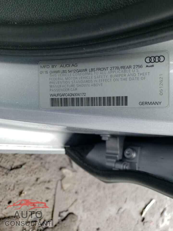 AUDI A6 2016 - WAUFGAFC4GN004172