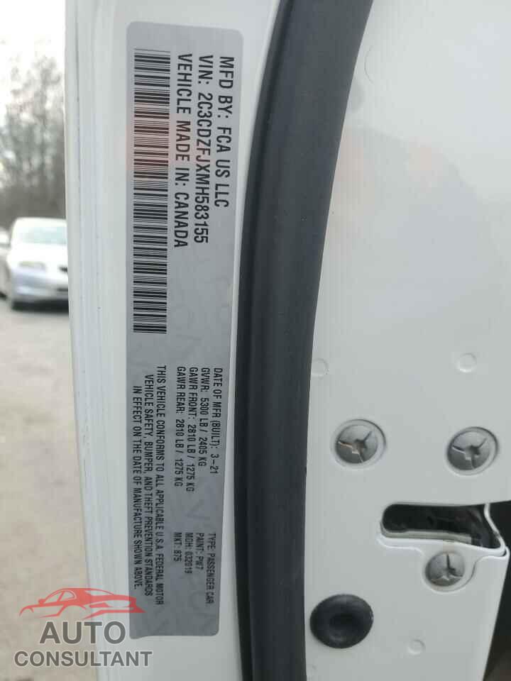 DODGE CHALLENGER 2021 - 2C3CDZFJXMH583155