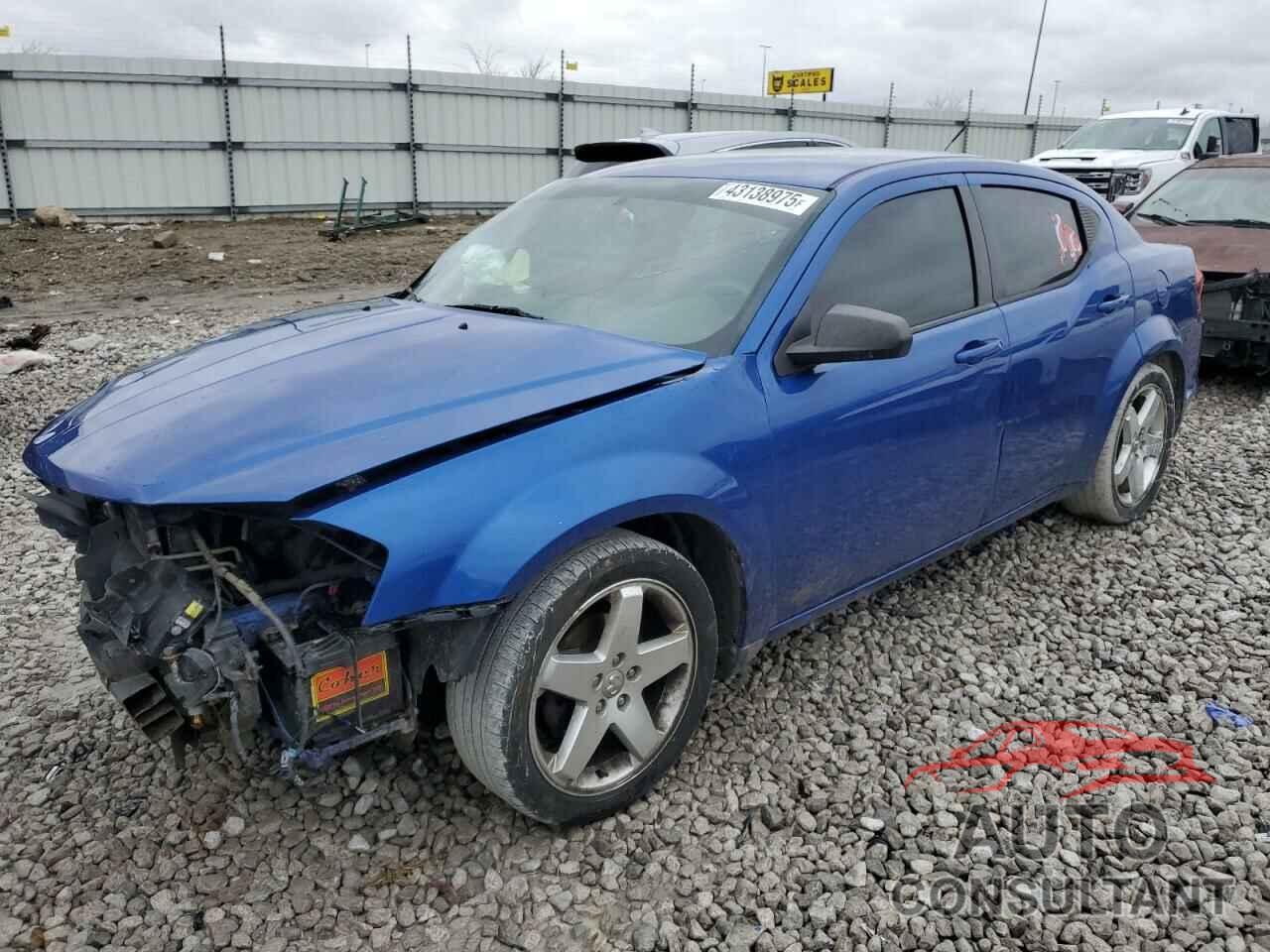 DODGE AVENGER 2013 - 1C3CDZAB5DN543847