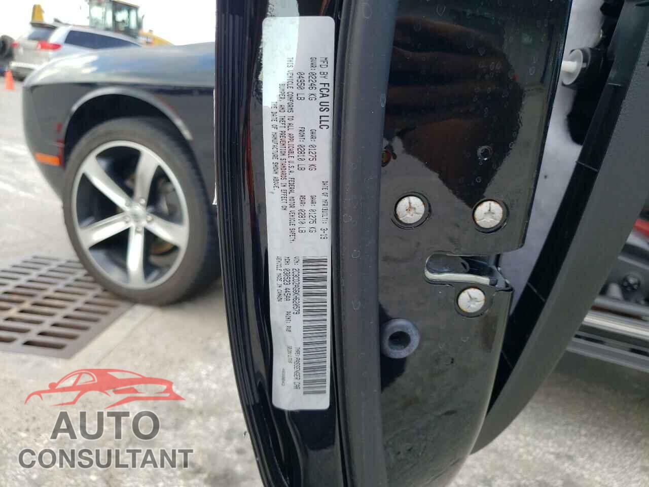 DODGE CHALLENGER 2019 - 2C3CDZAG6KH620579