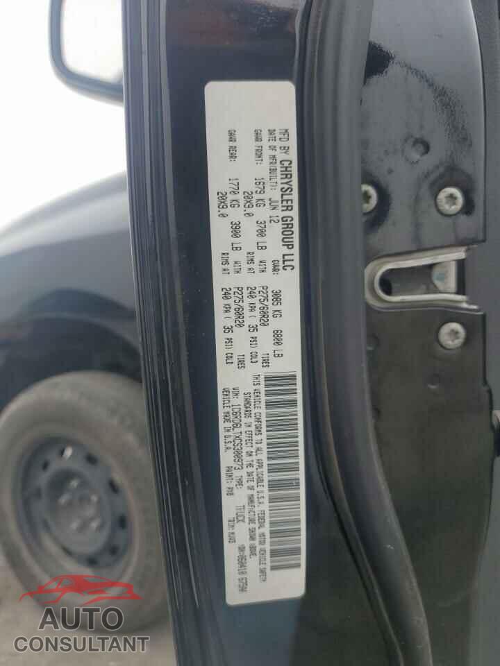DODGE RAM 1500 2012 - 1C6RD6LTXCS300973