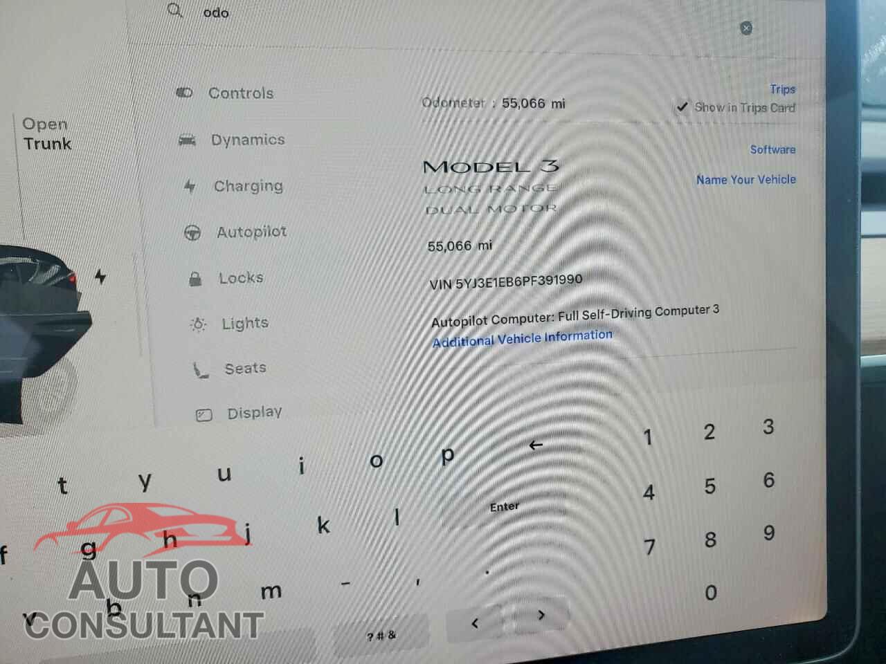 TESLA MODEL 3 2023 - 5YJ3E1EB6PF391990