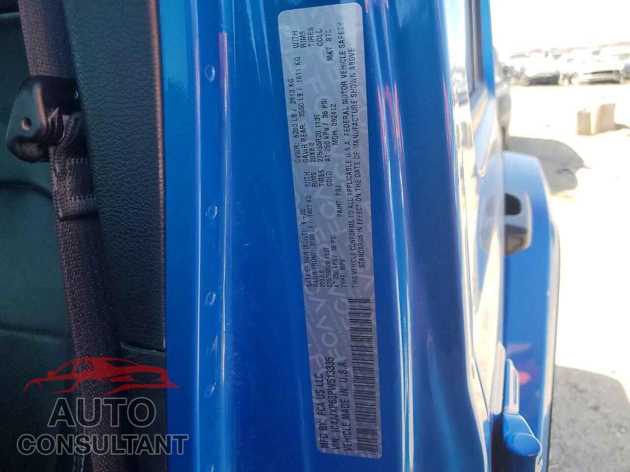 JEEP WRANGLER 2023 - 1C4JJXP63PW513335