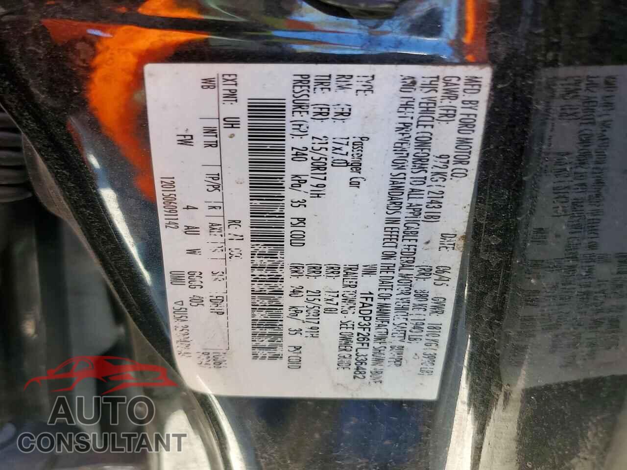 FORD FOCUS 2015 - 1FADP3F26FL336482