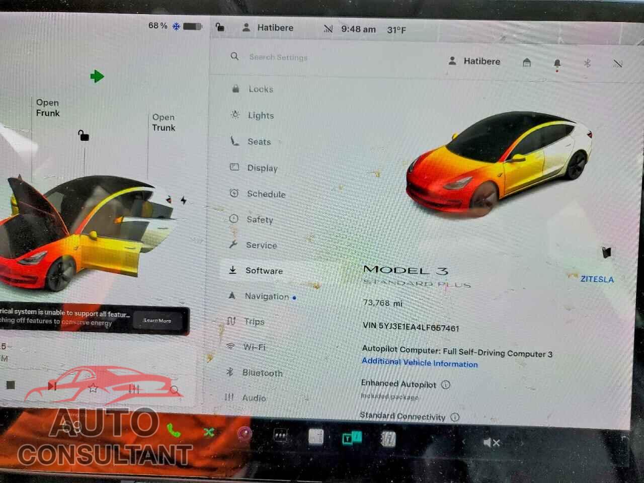 TESLA MODEL 3 2020 - 5YJ3E1EA4LF657461