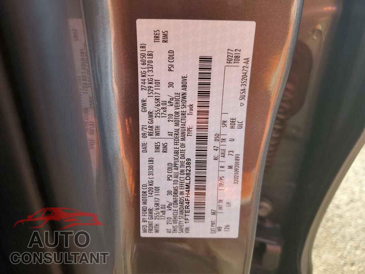 FORD RANGER 2021 - 1FTER4FH4MLD82389