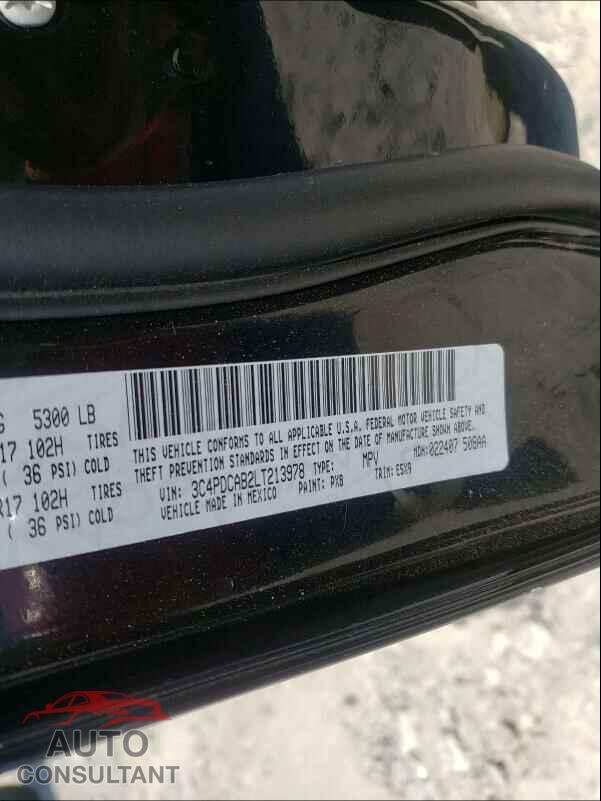 DODGE JOURNEY 2020 - 3C4PDCAB2LT213978