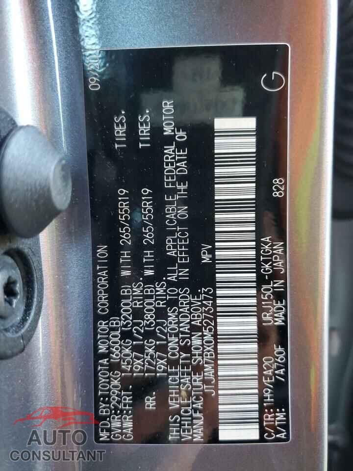 LEXUS GX 2021 - JTJAM7BX0M5273473
