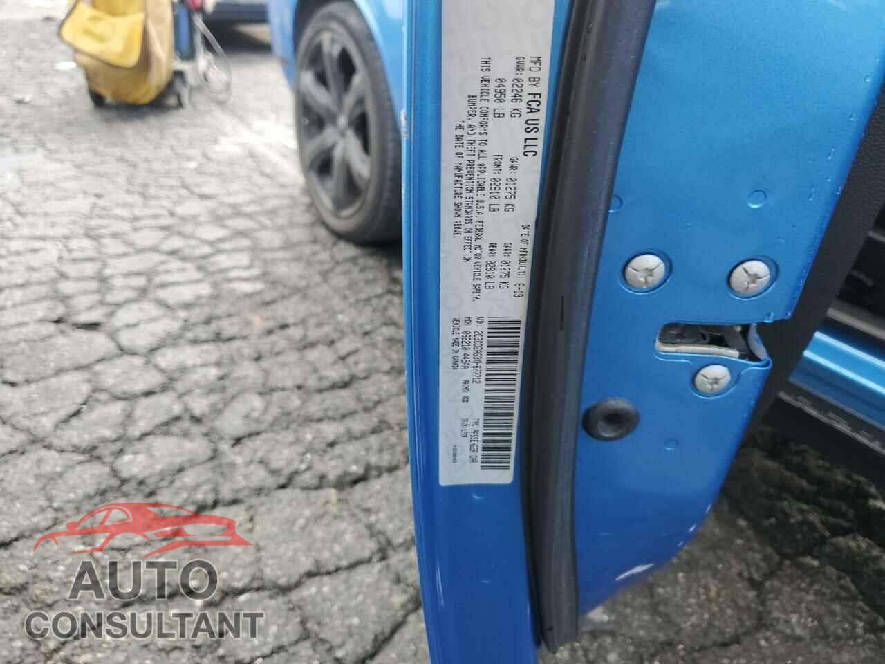 DODGE CHALLENGER 2019 - 2C3CDZAG3KH677712