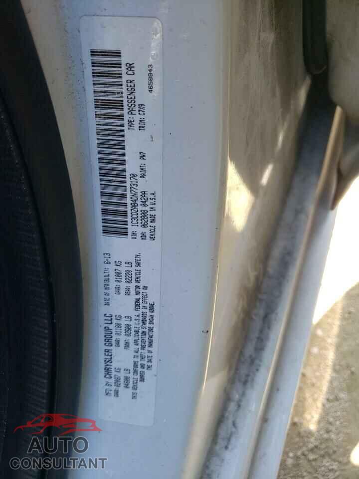 DODGE AVENGER 2013 - 1C3CDZAB4DN773170