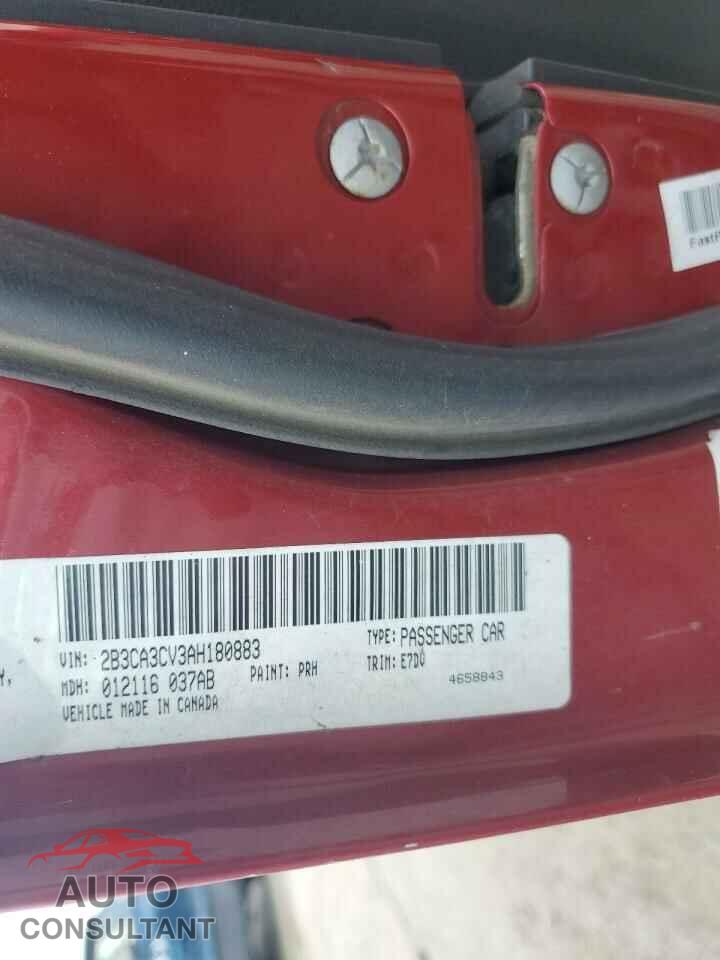 DODGE CHARGER 2010 - 2B3CA3CV3AH180883