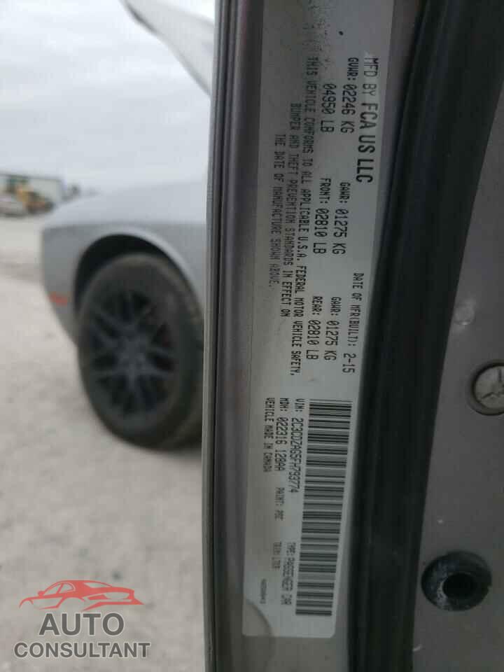 DODGE CHALLENGER 2015 - 2C3CDZAG5FH793774
