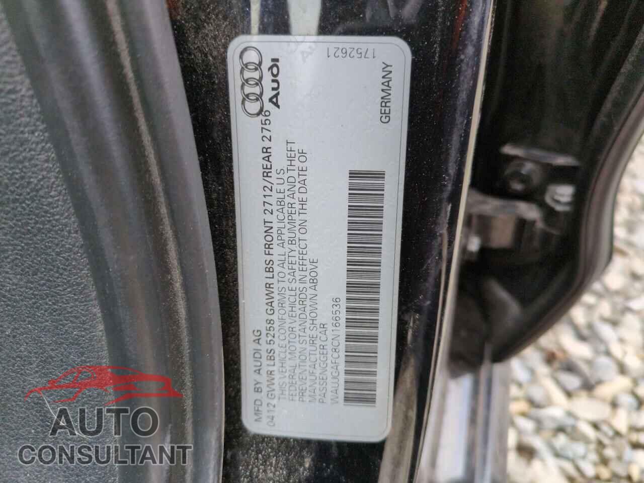 AUDI A6 2012 - WAUJGAFC8CN166536