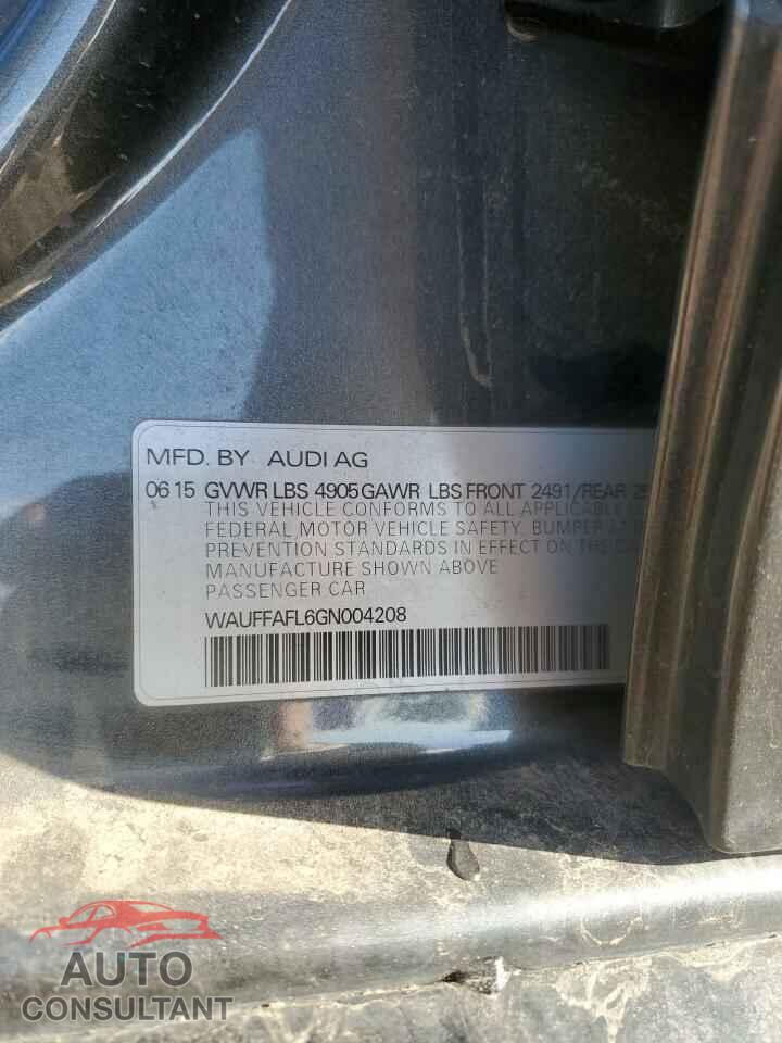 AUDI A4 2016 - WAUFFAFL6GN004208