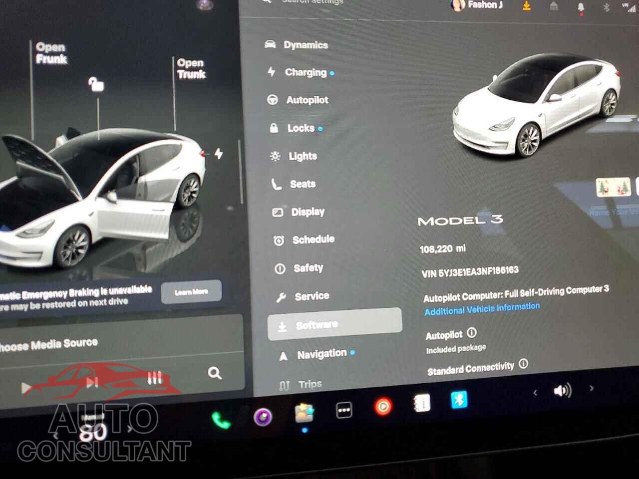 TESLA MODEL 3 2022 - 5YJ3E1EA3NF186163