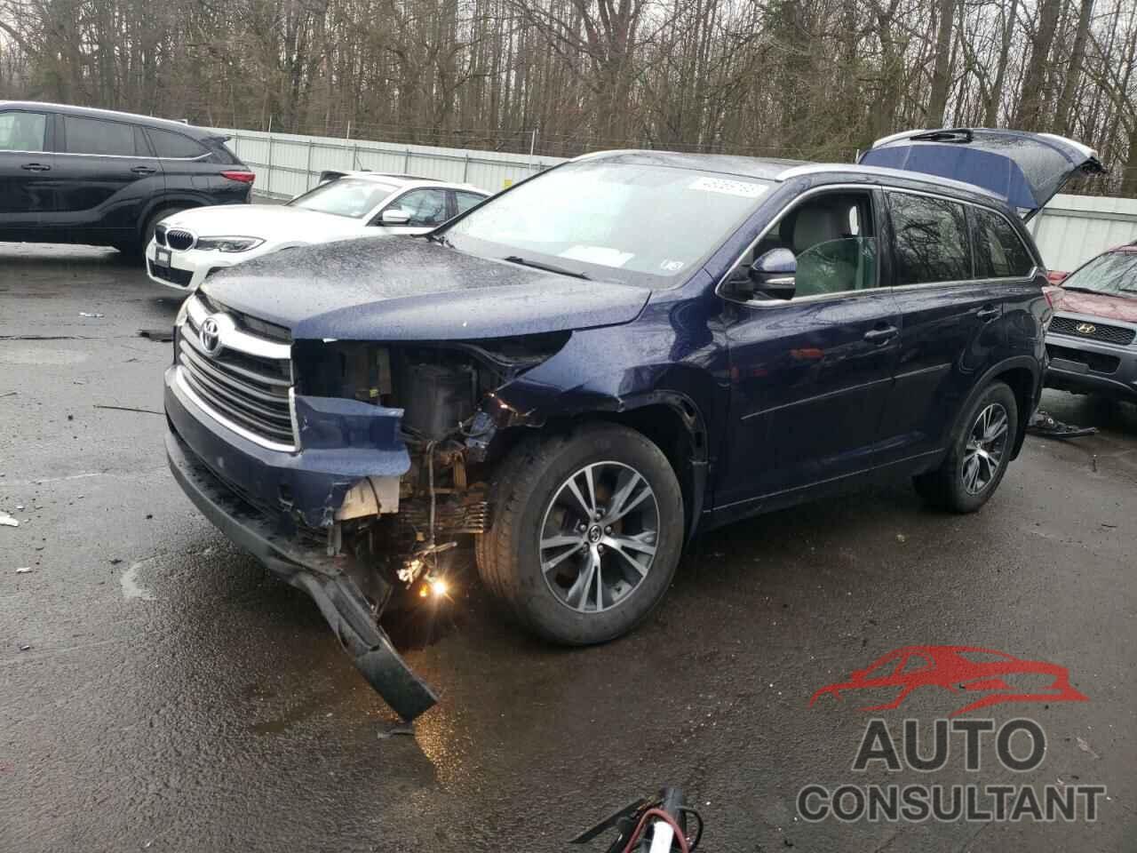 TOYOTA HIGHLANDER 2016 - 5TDJKRFH3GS347376